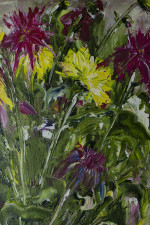  Цветы картина хризантемы маслом. Частная коллекция (Россия)